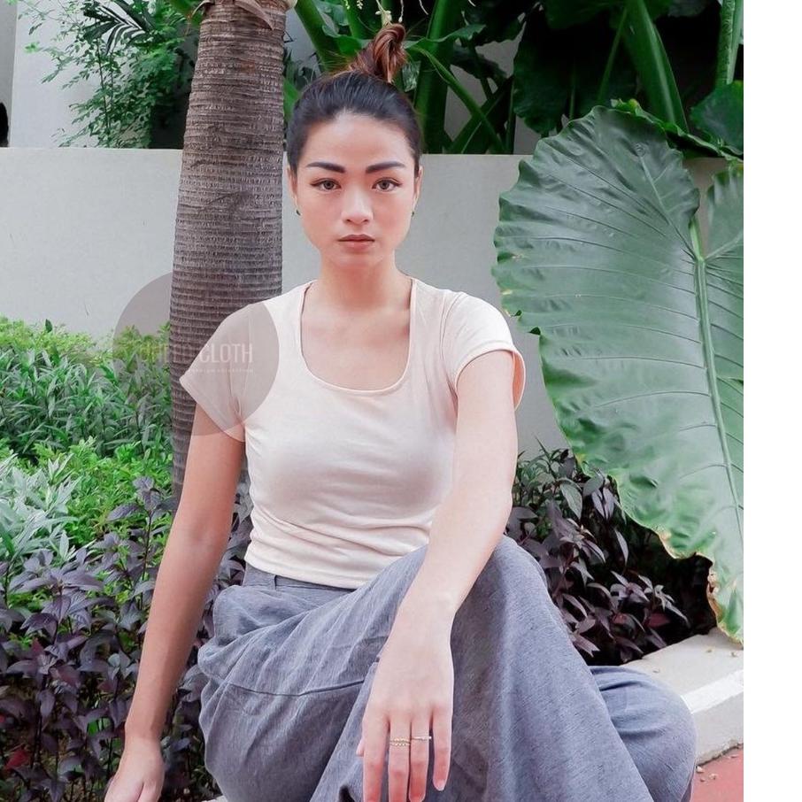 ♕ Uneed Cloth / CROP TOP JUMBO / BAJU CROP / KAOS WANITA / KAOS CROP / KROP TOP / SQUARE NECK / LIZZ