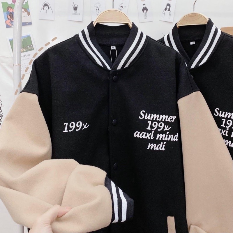 SUMMER 199X 2XL 3XL Jacket Baseball Varcity Oversize | Outerwear Pria Wanita Fashion Terkini Korean Style