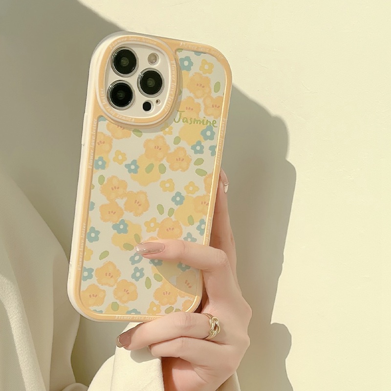 Soft Case Silikon Motif Bunga Matahari Mata Besar Kuning Untuk IPhone 7 8 Plus X XR XS Max 11 Pro Max 12 13 Pro Max SE 2020