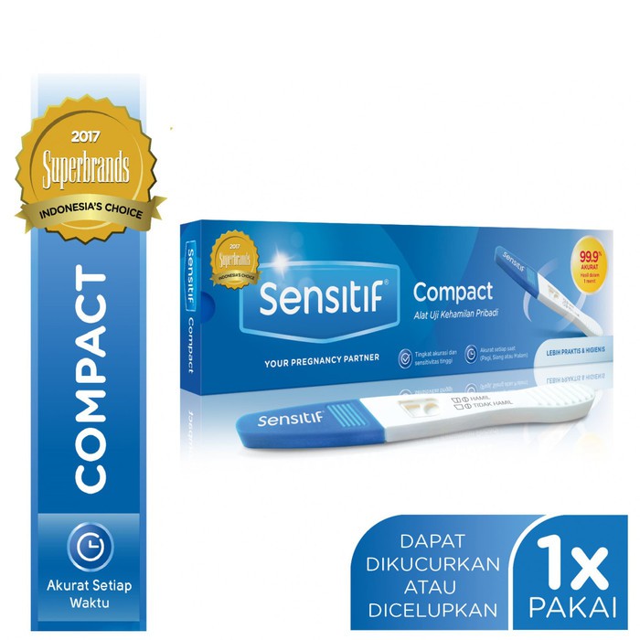 Jual Sensitif Compact Test Pack Alat Uji Kehamilan Original Privasi Aman Shopee Indonesia