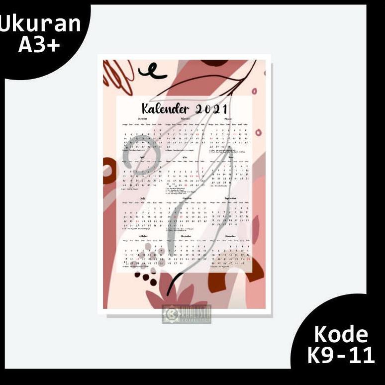 

[ TERLARIS ] Kalender Aesthetic Abstract 2021