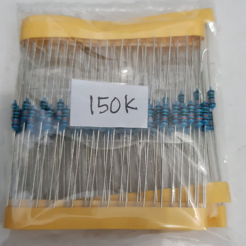 resistor 150k 1/4W metal film taiwan 100biji