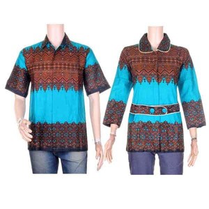 Sarimbit Batik | Couple Batik Ramos Irma - Biru