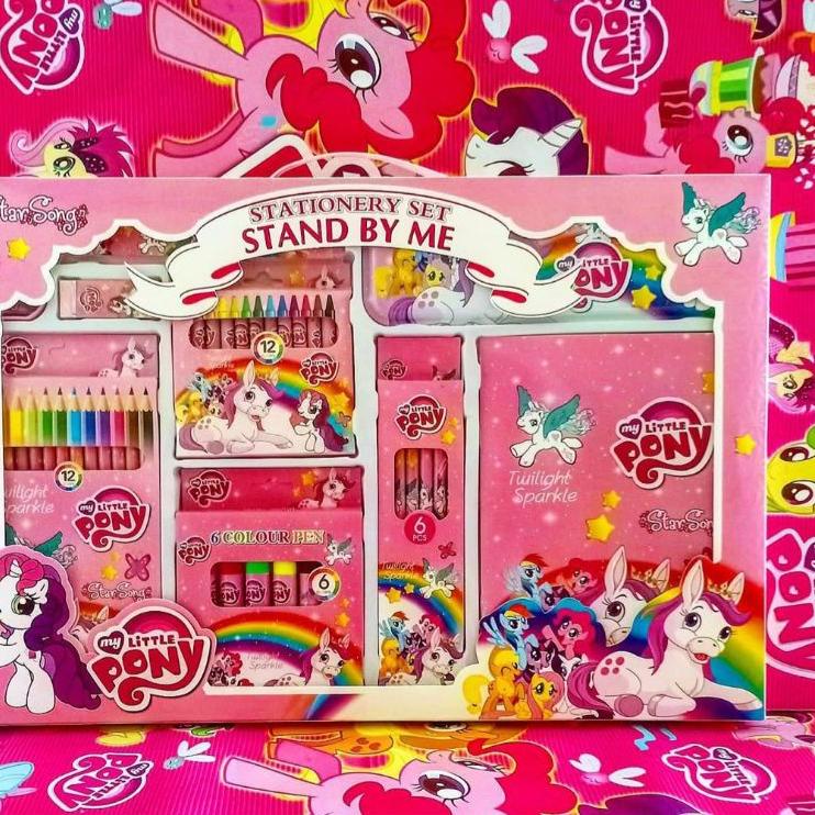 

0J8 ➳ Alat tulis set / Alat gambar set Pony / Unicorn / Spiderman / Cars / Frozen / dll lengkap 90 ➼