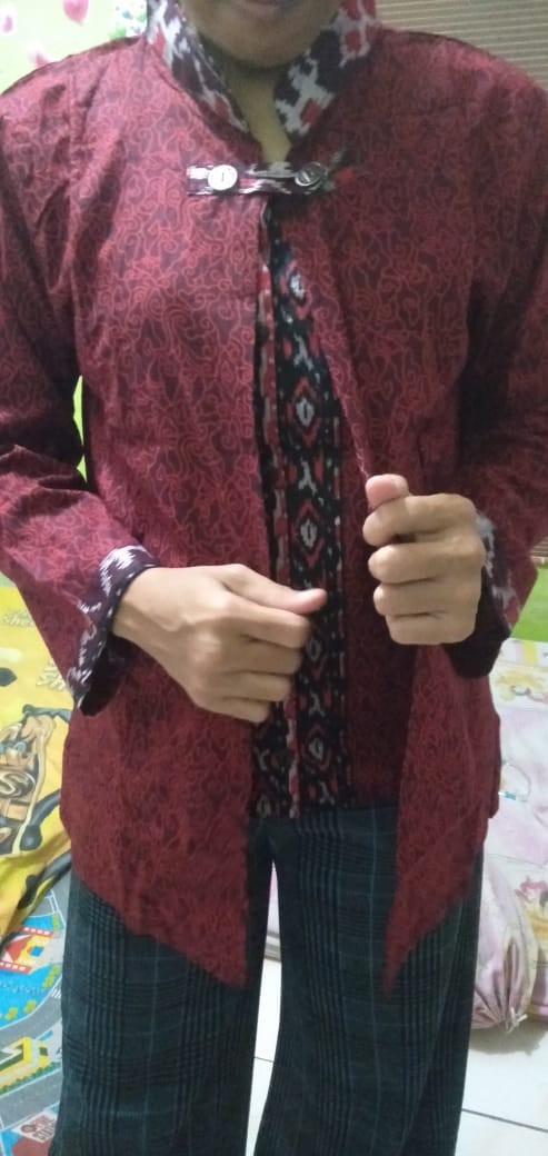 Batik Couple Keluarga Sania Ruffle Ori Ndoro Jowi Dnt Motif Mega Abang