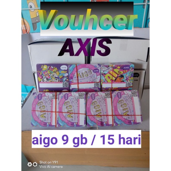 Vouhcer axis 11gb /15hari(minimal 25 pcs)