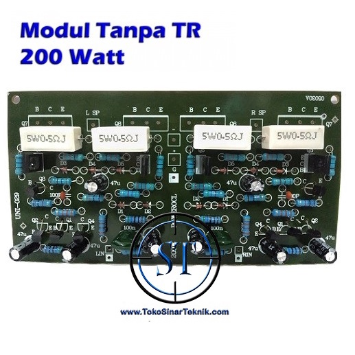 Kit Modul Power Amplifier OCL Sytem Stereo 200W 200 Watt Tanpa Transistor