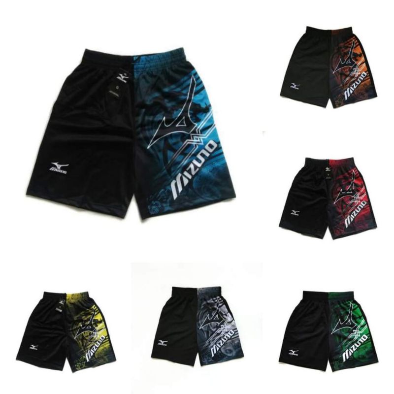 [Fashion Pria] Celana pendek MIZUNO - LI-NING sablon | olahraga | volly | bola | terbaru