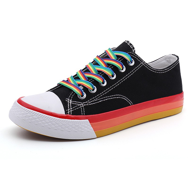 Sepatu Sneakers Wanita Import Warna-Warni Sepatu Olahraga Cewek Sepatu Hitam Perempuan SP-058