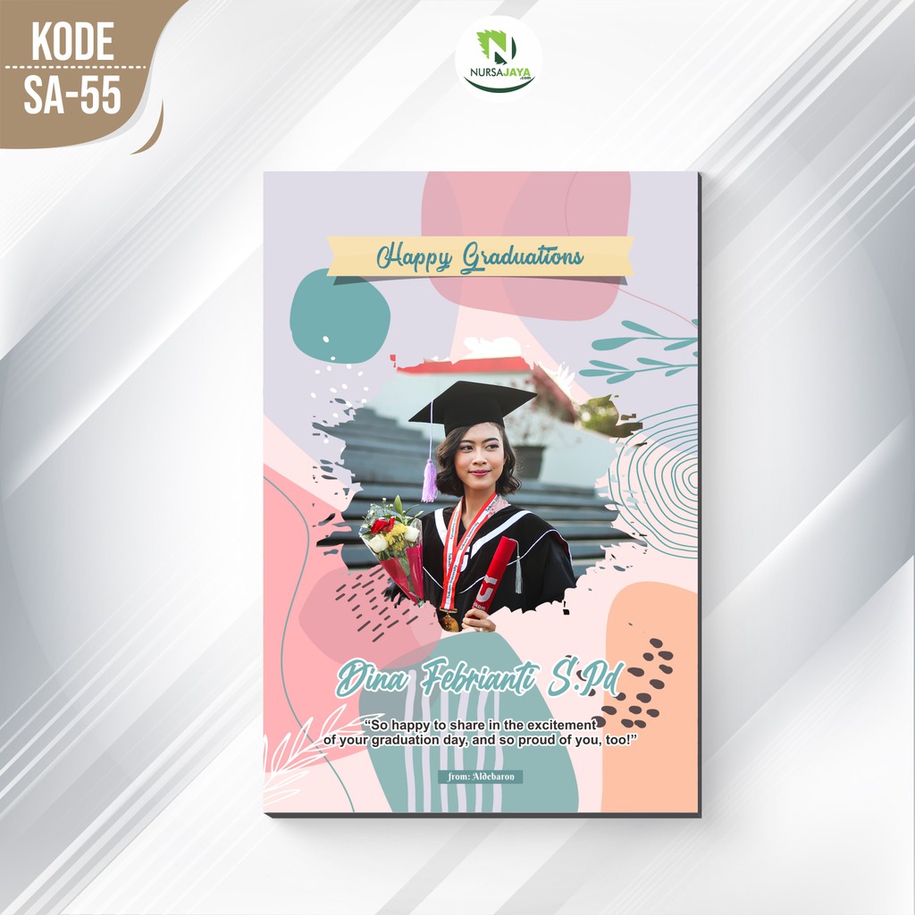 Hadiah Kado Wisuda Graduation Wedding Pernikahan Birthday Custom foto Murah - Cetak Foto di Kayu
