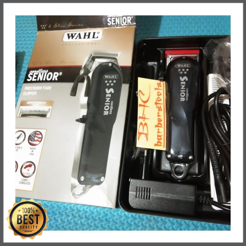 Waqasd Shop -  WAHL SENIOR CORDLESS ORIGINAL USA HAIR CLIPPER WAHL ORI ASLI CHARGER T TK-2450-616