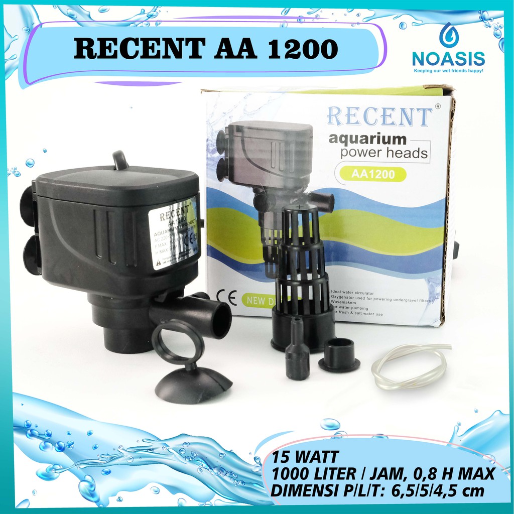 POMPA AIR POWERHEAD AQUARIUM RECENT AA-1200