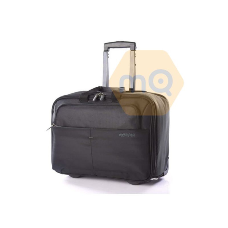 Tas pilot Laptop American Tourister Speedair Rolling Tote Black