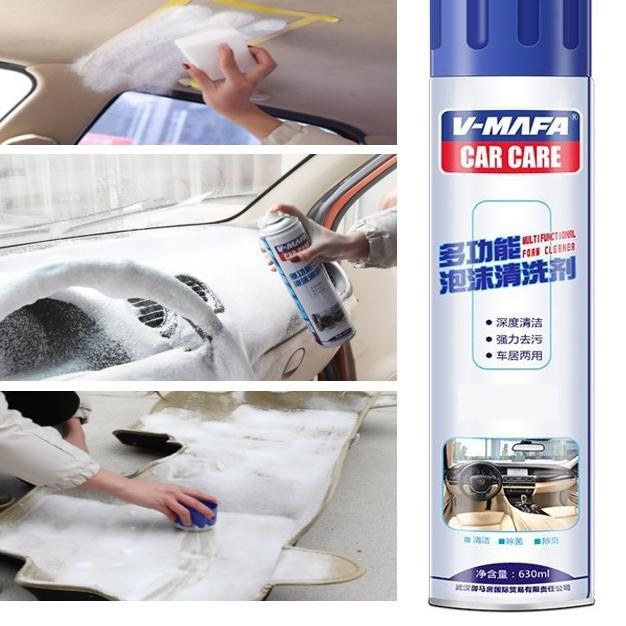 Pembersih interior mobil V-MAFA CAR CARE Multifunctional foam cleaner Car foam cleaning