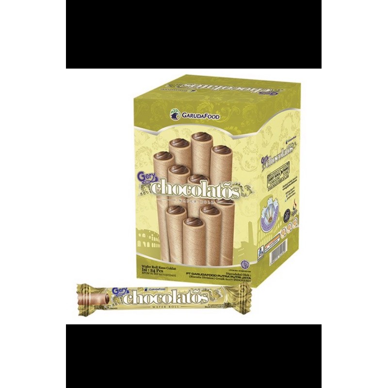 

GERY CHOCOLATOS WAFER ROLL ECER 500 - GARUDA FOOD