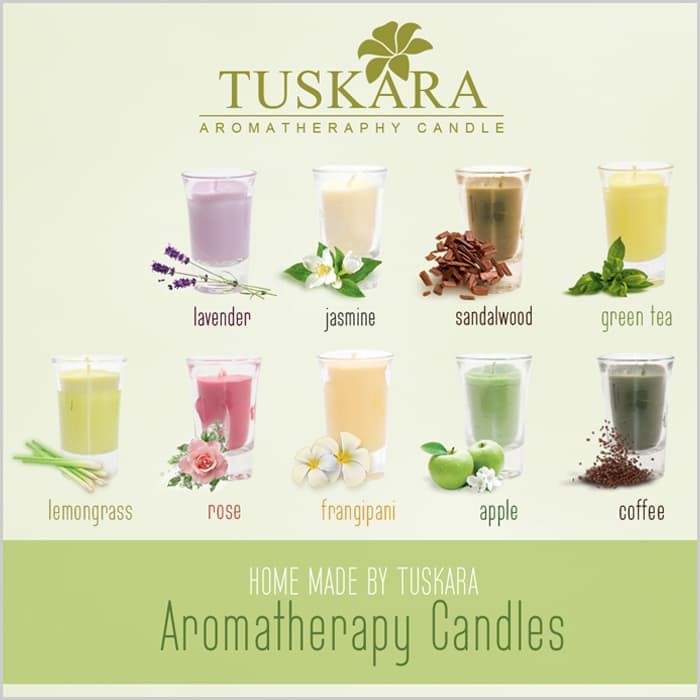 JUAL LILIN AROMATERAPI TUSKARA - COFFEE