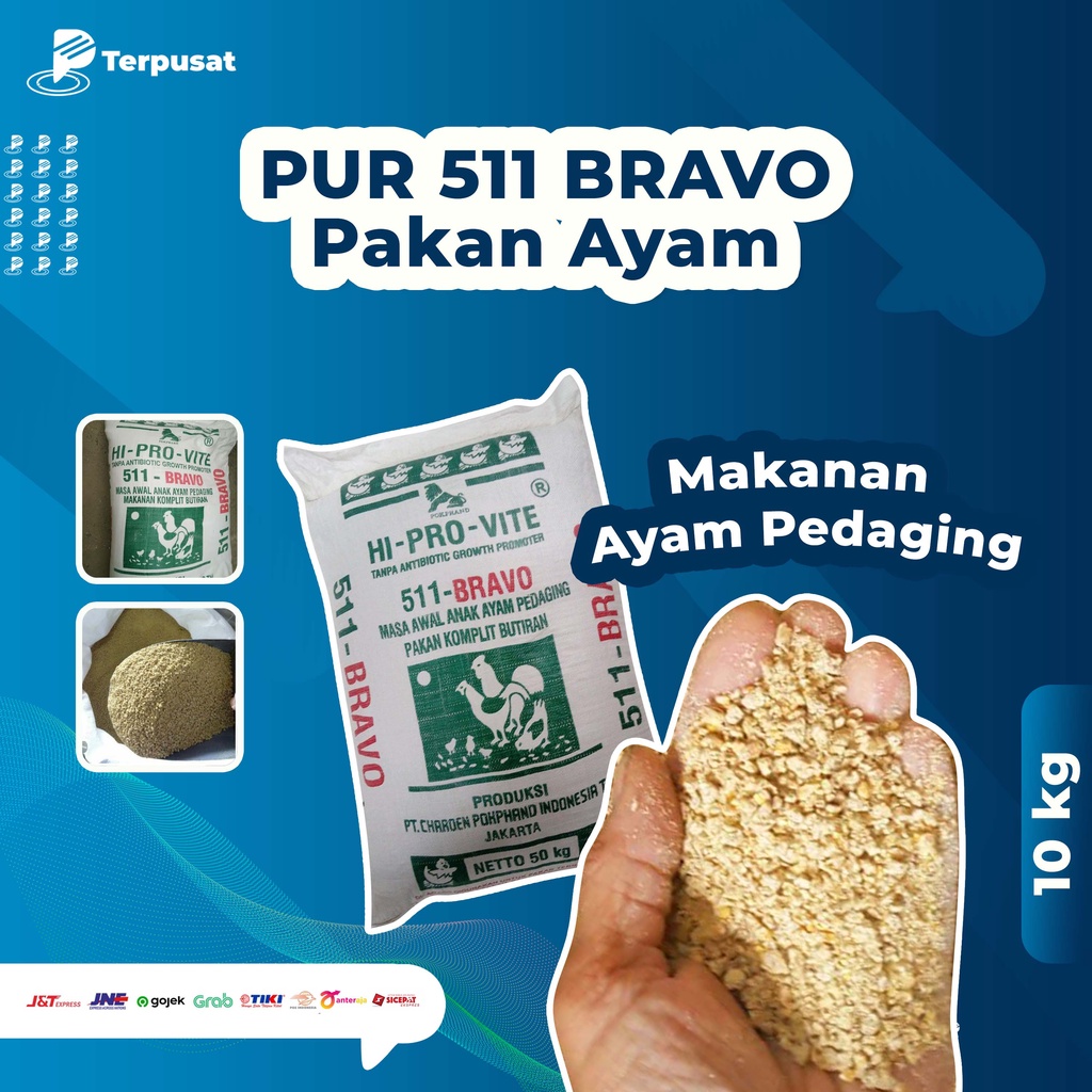 Per 10 Kg 511 - Bravo Pur / Vour Ayam Pakan Ayam Pedaging