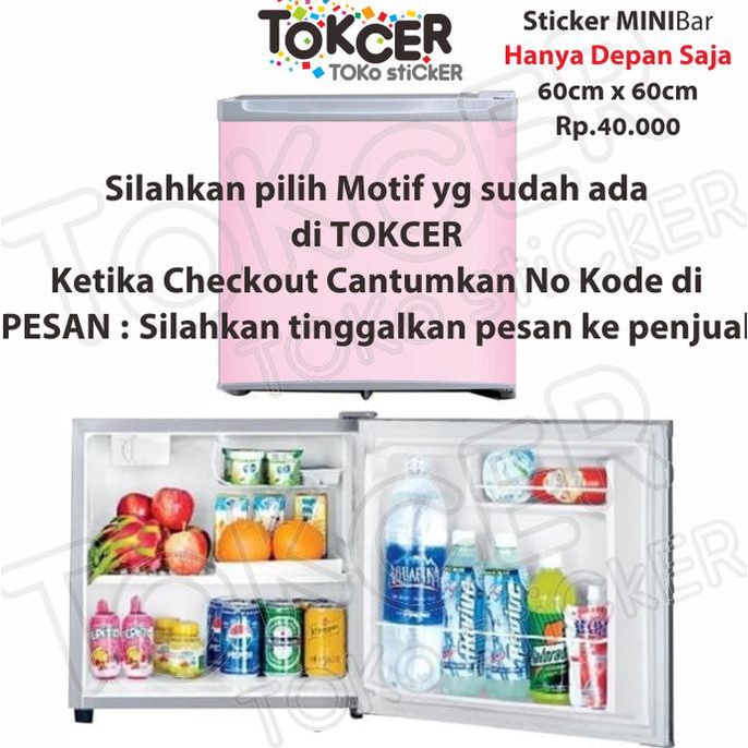 Stiker Kulkas MINI Bar/ Kulkas hotel