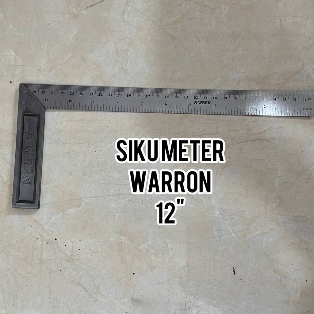 Jual Siku Meter Tukang Inchi Murah Warron Penggaris Siku Shopee Indonesia