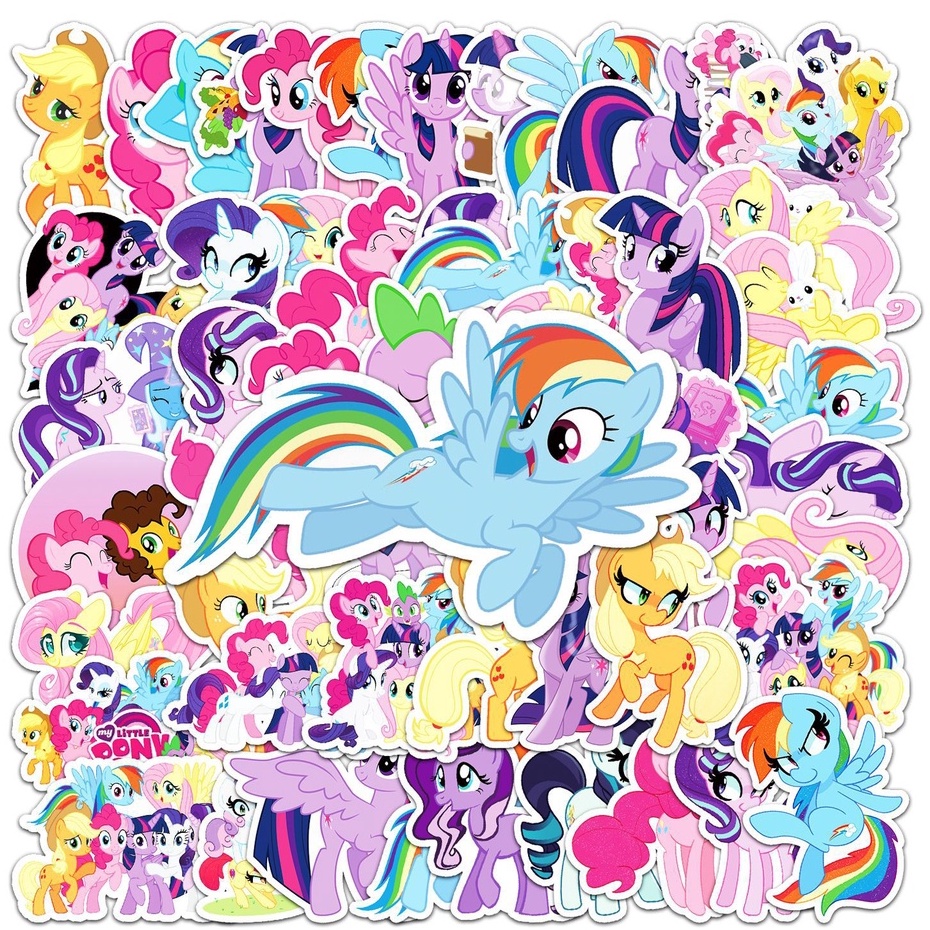 

6pcs KUDA PONY STIKER LOGO Graffiti Sticker Vinyl Import Laptop Waterproof DIY HP Motor Helm Mobil Ipad Tablet
