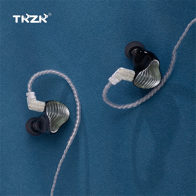 TKZK WAVE HIFI Hybrid Earphone 1DD+1BA Driver Sports Headphone DJ Music Headset Earbuds with Detachable Upgrade Cable