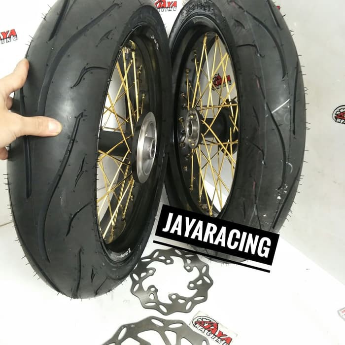 velg 17 350 300 Supermoto klx 150 Dtracker 150 plus ban siap pakai