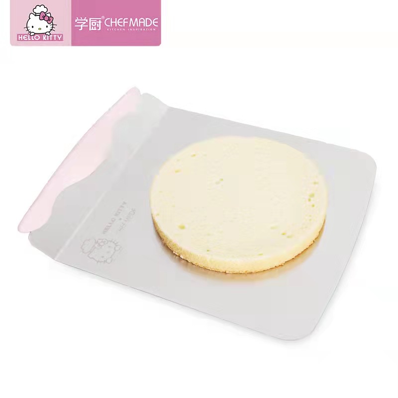 Hello Kitty Chefmade KT7084 Cake Lifter Pengangkat Kue Nampan Scrapper Jumbo Tray Stainless Steel Warna Pink