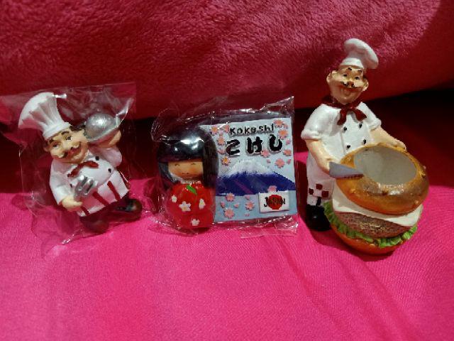 Patung Pajangan Koki Tempat Tusuk Gigi Cotton Bud Chef Burger