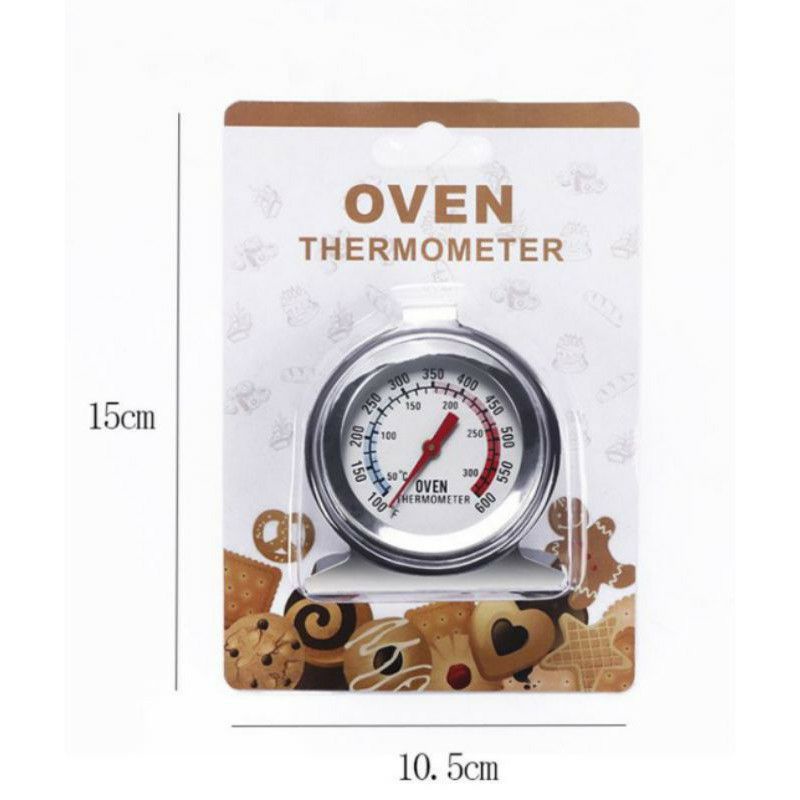 THERMOMETER OVEN DIAL 300C pengukur suhu oven tangkring alas adonan edible gold spuit paket dekorasi