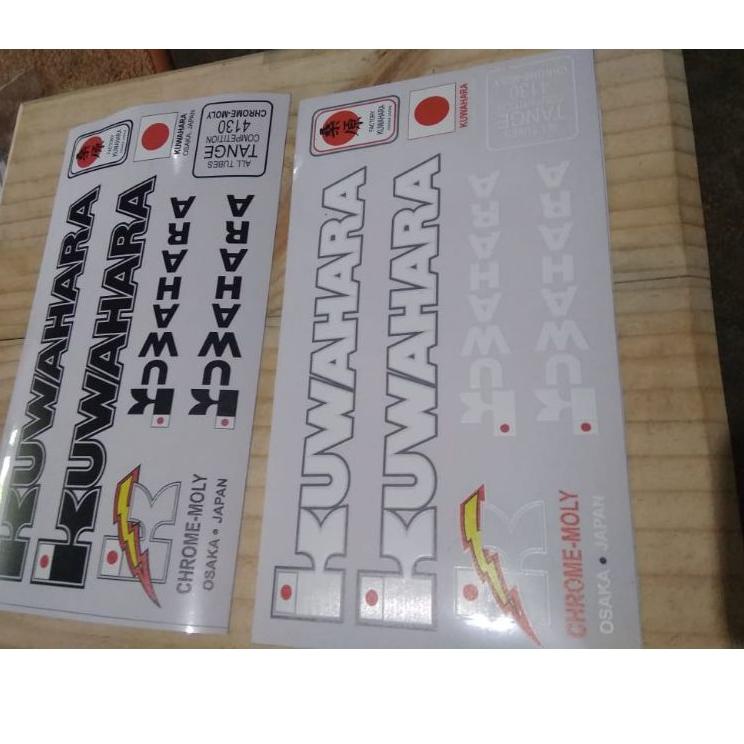 Baru Hemat Sticker decal frame sepeda vintage balap jadul model  KUWAHARA JAPAN