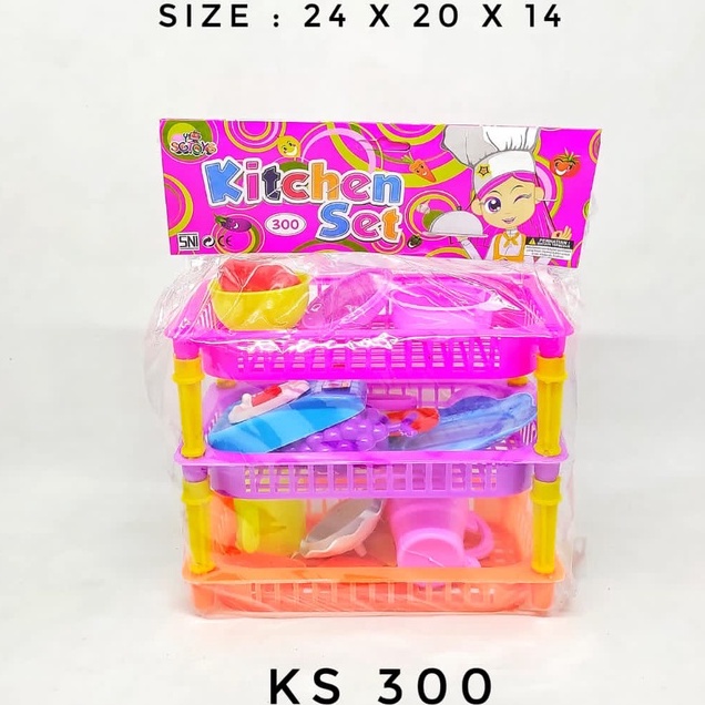 Mainan Masak Masakan Keranjang Susun Kitchen Set Mainan SG Toys Mainan Anak Perempuan