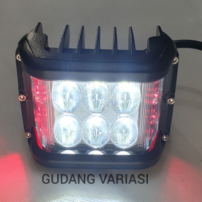Lampu tembak Sorot CWL Cree work light 6 mata led Plus senja Besi