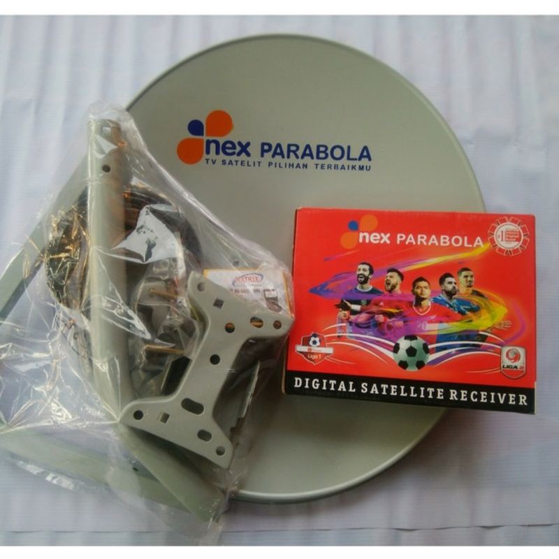 Parabola mini nex parabola 60cm + Resiver paket lengkap
