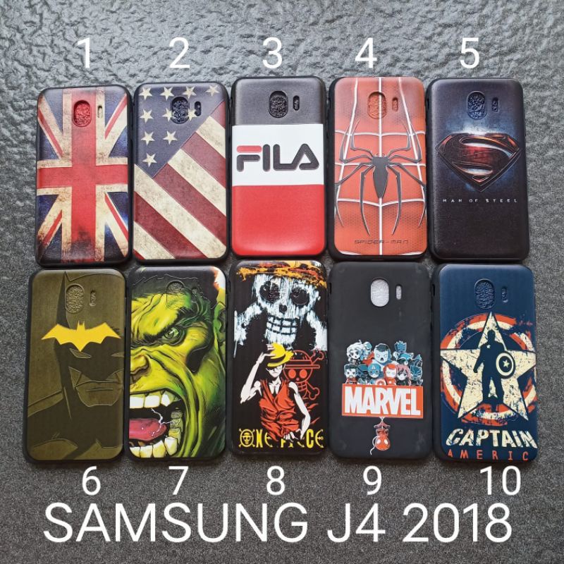 Case gambar Samsung J4 . J4 2018 motif cowok ( 2 motif ) soft softcase softshell silikon cover casing kesing housing