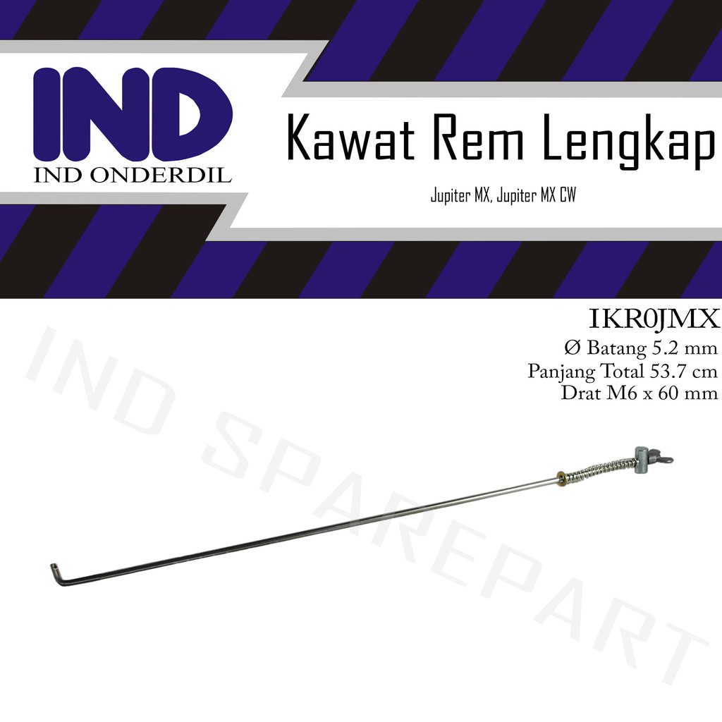 Kawat-Mur-Per Tiang-Gantar Rem Belakang Lengkap-Komplit Jupiter MX-CW