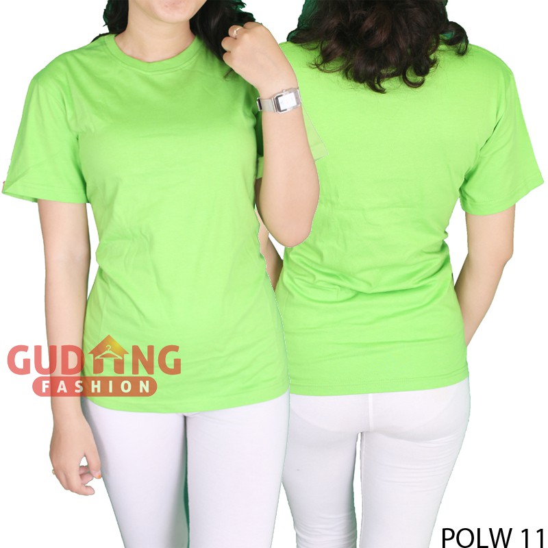 Basic Tshirt Wanita O-Neck Pendek - POLW 11