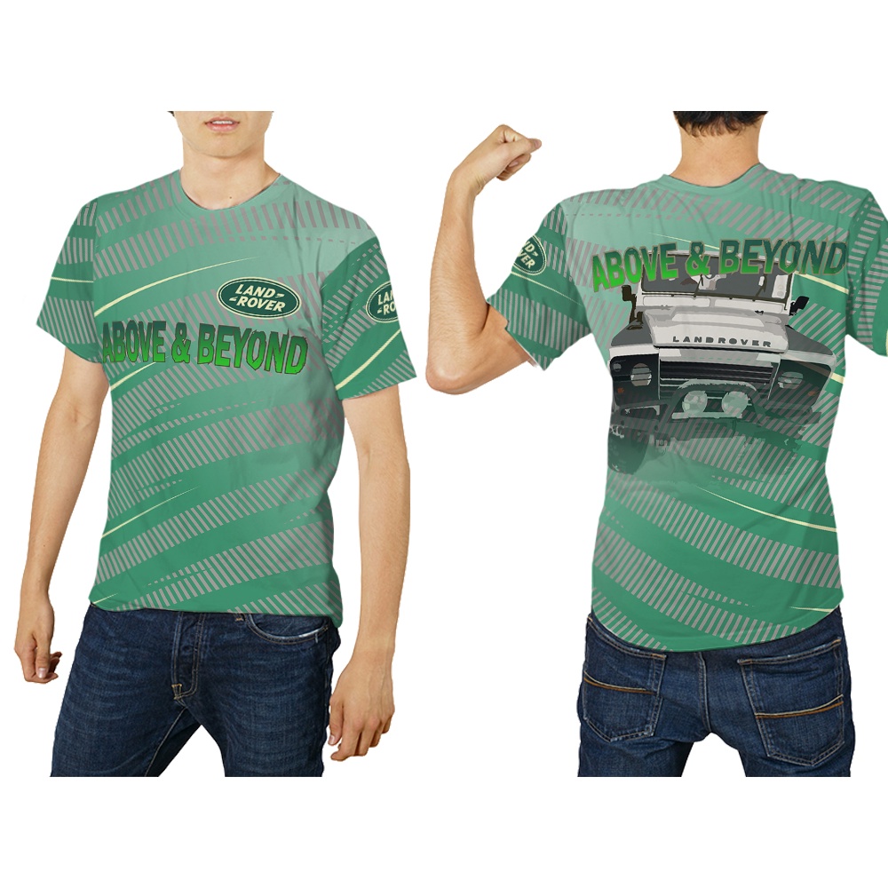 [Riashop] Kaos Land Rover | T Shirt Pria Land Rover | Kaos 3D Land Rover FullPrint - FS