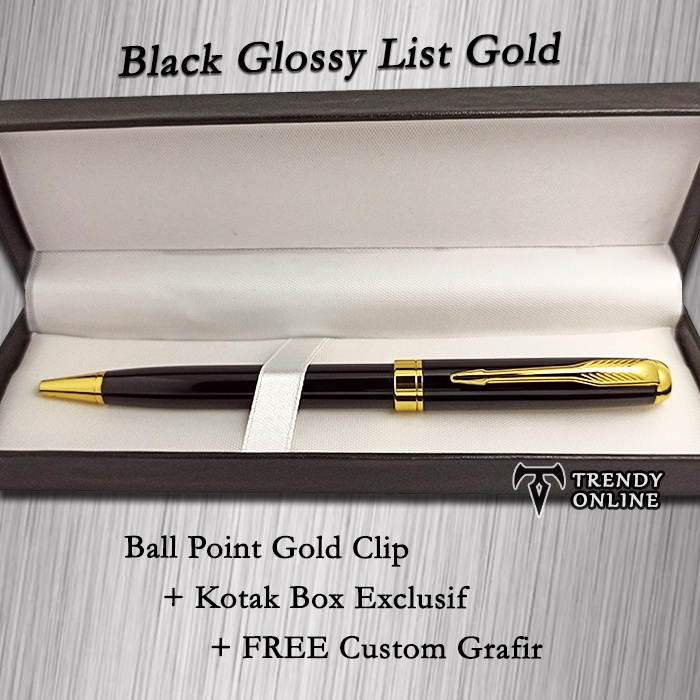 

Pulpen Stainless Model Parker Sonnet BLACK GLOSSY, FREE Grafir Nama dan Box Exclusif