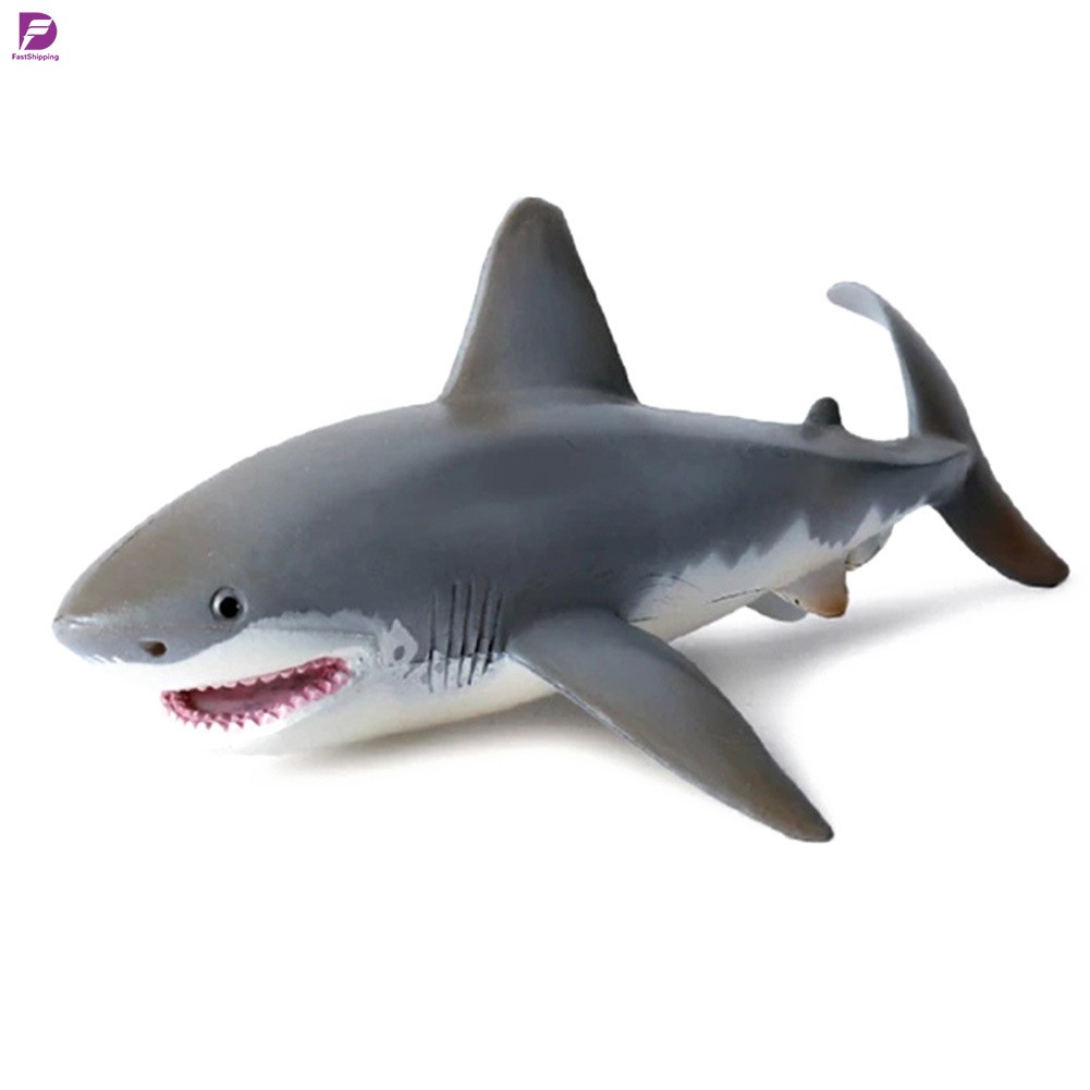 1 pc Lifelike Shark Shaped Toy Realistic Simulation Animal Model for Kids