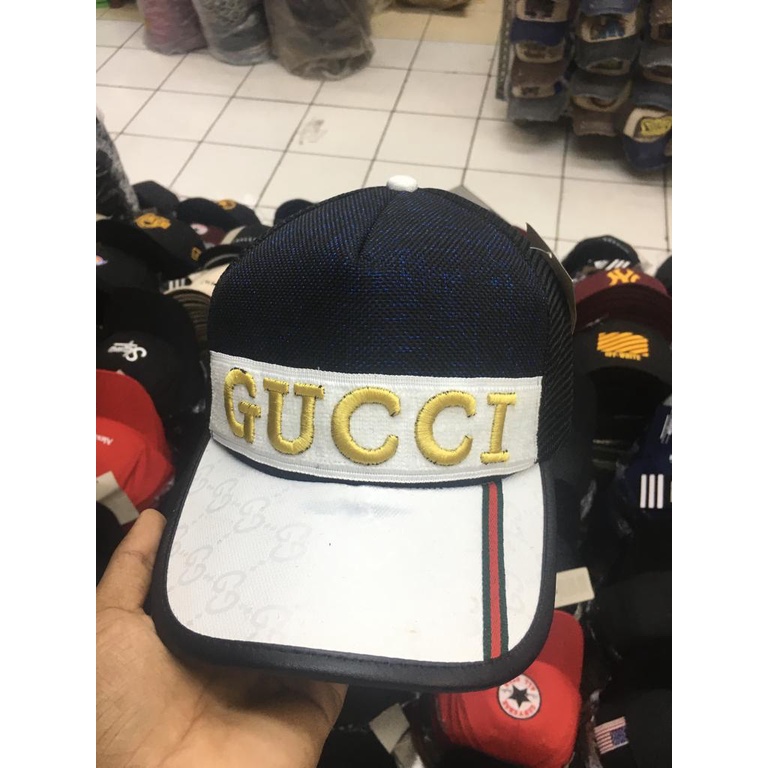 Topi Baseball Distro Gucci Jaring Pria dan Wanita