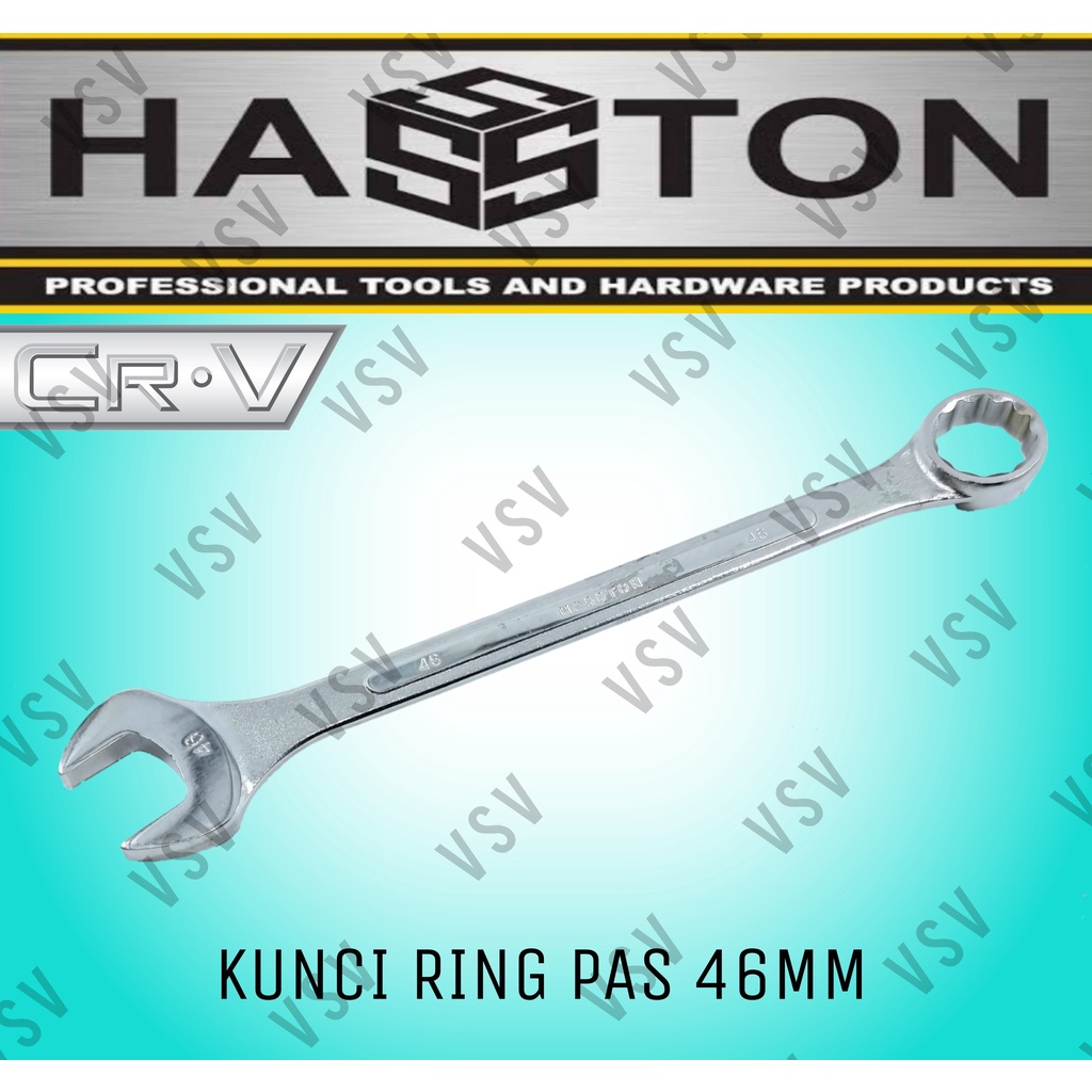 HASSTON Kunci Ring Pas 46mm Combination Wrench 46mm Ringpas 46mm Spanner