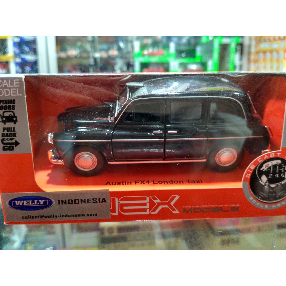 DIECAST MOBIL WELLY AUSTIN FX4 LONDON TAXI