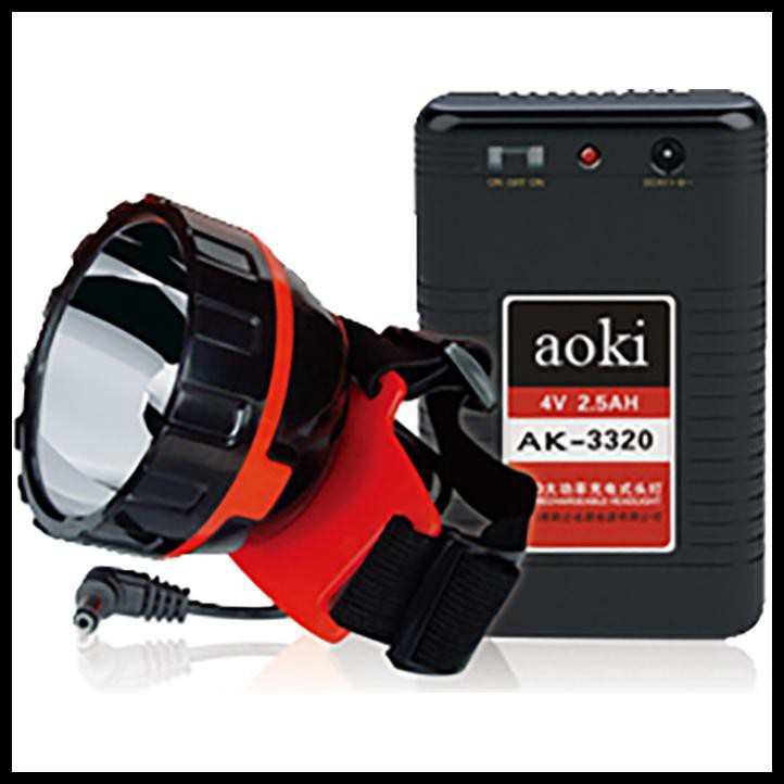 SENTER KEPALA 2W LED AKI PINGGANG AOKI AK 3320S