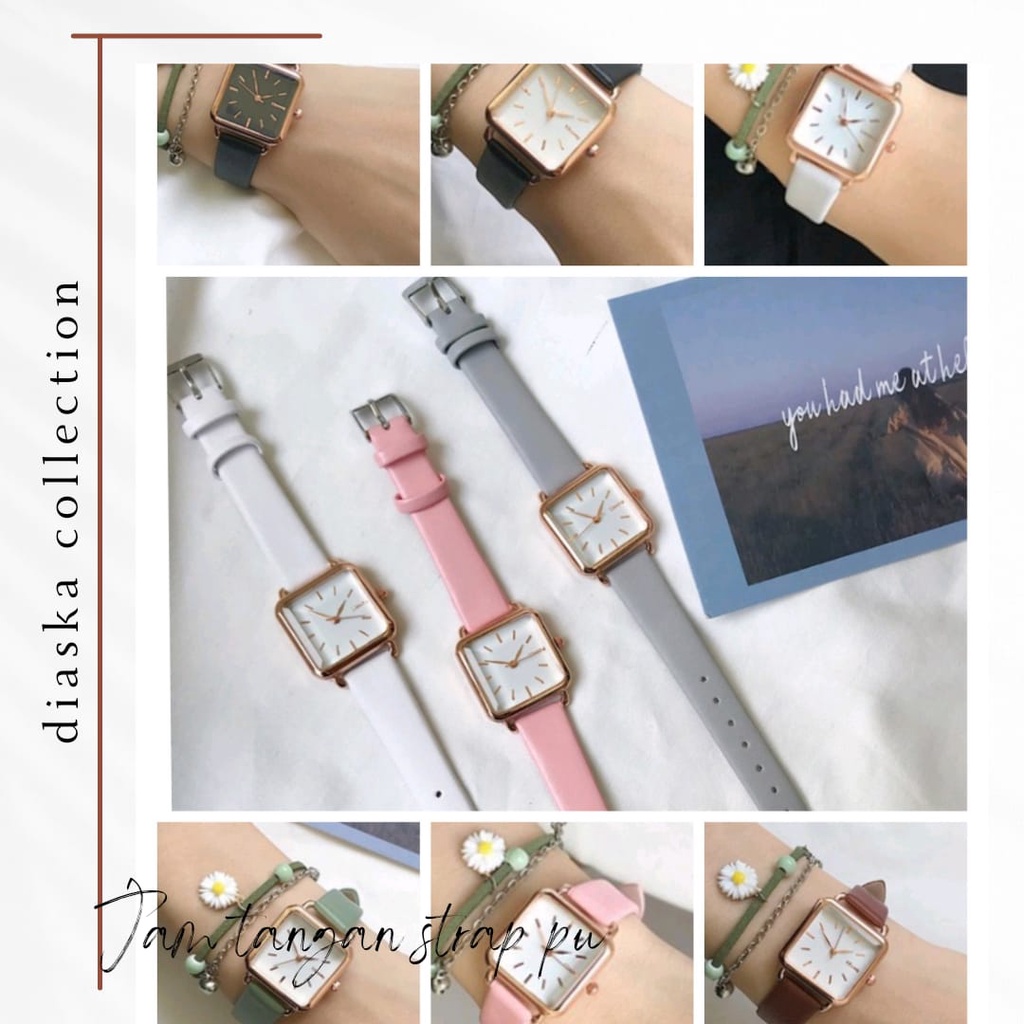 Jam Tangan Wanita Analog Quartz Strap Pu Doff (007PU)