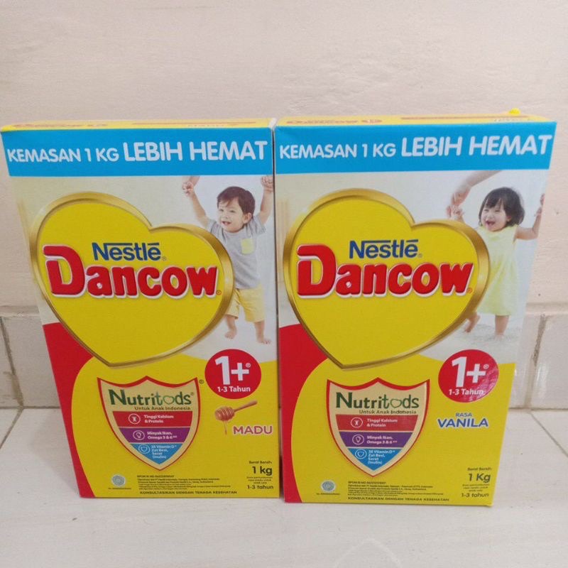 Nestlé DANCOW 1+ 800gr &amp; 1 kg Vanila madu‼️PROMO BANGET‼️