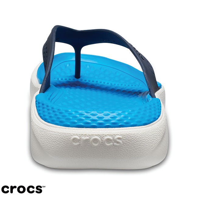 Crocs Literide Flip / Sandal Crocs Jepit / Sandal Unisex / Sandal Pria / Sandal Wanita - Blue 462