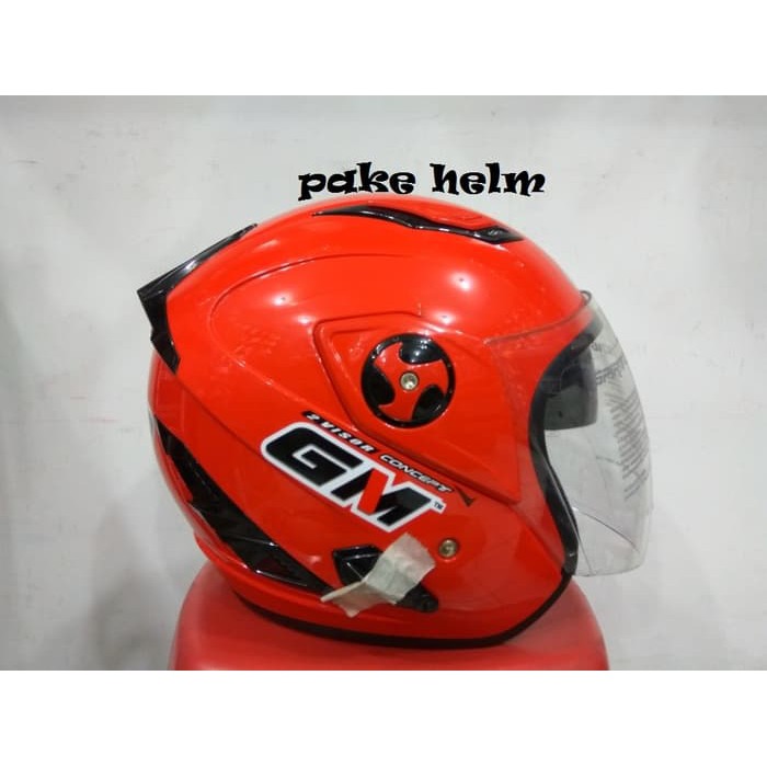 Untuk Anda HELM GM INTERCEPTOR SOLID DOUBLE VISOR MERAH FERRARI