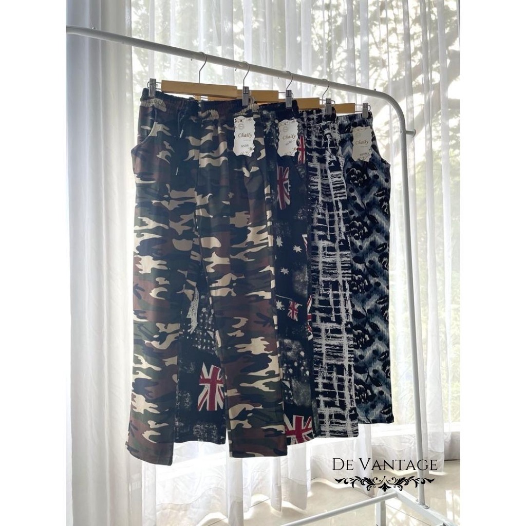 Celana Jogger Full Print Motif / Sweatpants Full Print / Polyester Jogger Pants