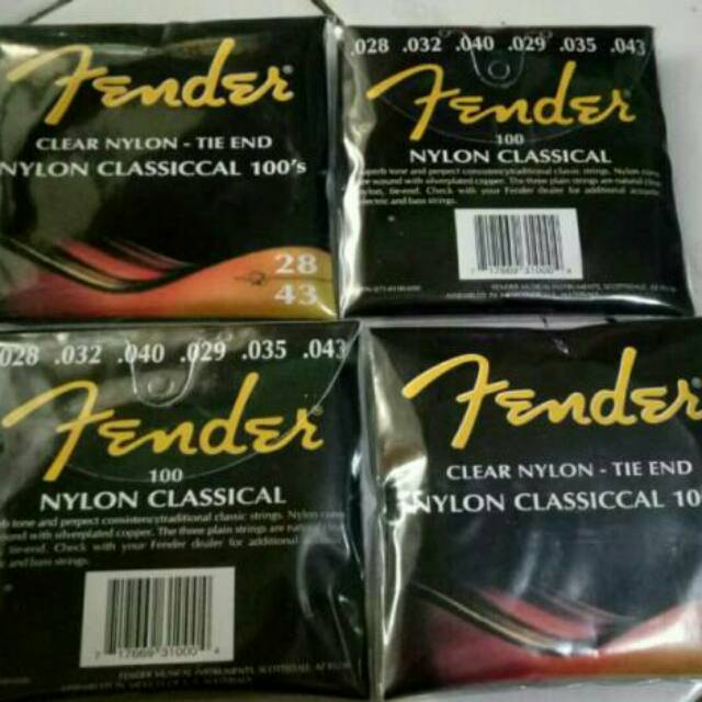 Fender  Senar Gitar akustik Nilon Nylon