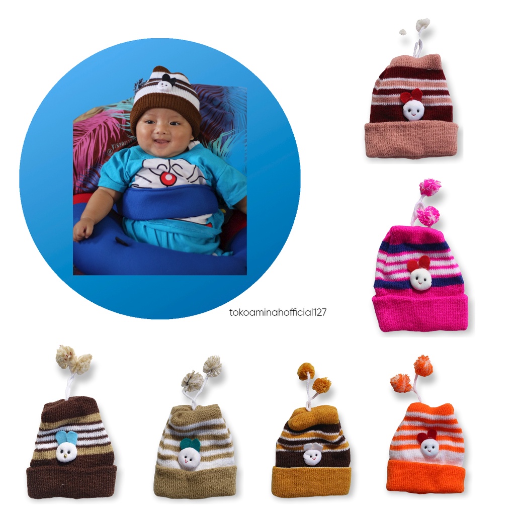 Kupluk bayi baru lahir / Kupluk bayi boneka / Kupluk bayi dan balita unisex / Topi kupluk anak baru 